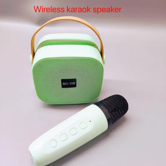 Microfono wireless portatile Microfono wireless per karaoke portatile Microfono portatile per bambini con altoparlante